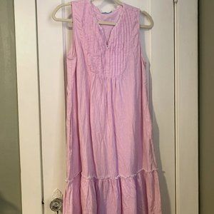 J. McLaughlin pink linen shift dress